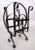 Mid 20th Century French Black Wrought Iron Magazine Rack For Sale In Houston - Image 6 of 8