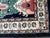 Cornflower Blue 6ft 8in × 8ft Heriz Floral Medallion Area Rug For Sale - Image 8 of 12