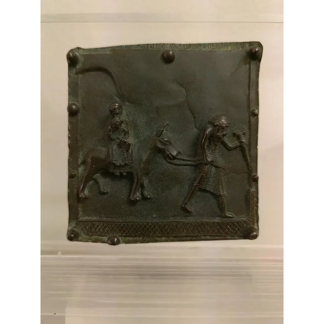 1970s The Escape of the Holy Family to Egypt Bronze Sculpture, 1800s For Sale - Image 5 of 12