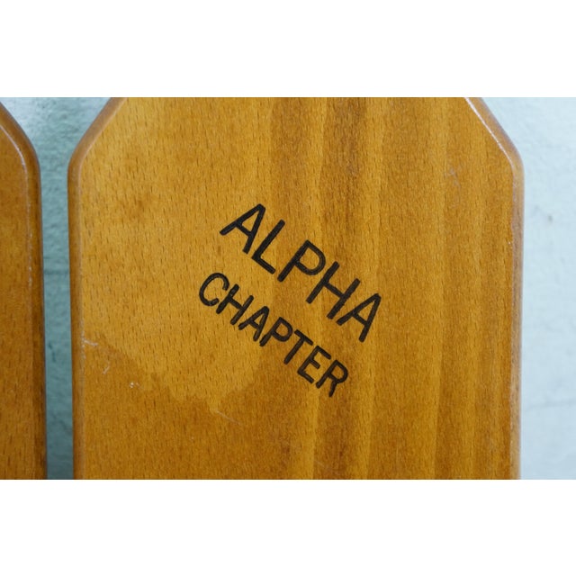 1960s Miami University Bθπ Beta Theta Pi Greek Fraternity Hazing Paddles 22" For Sale - Image 10 of 15