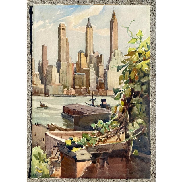 Traditional Nicholas Markovitch New York From Montague Terrace Brooklyn Lithograph For Sale - Image 3 of 4