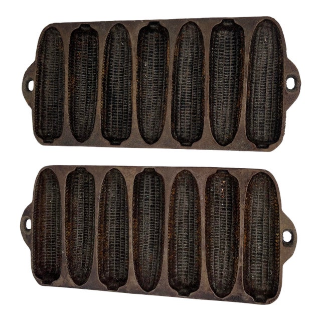 Vintage Cast Iron Wagner Ware Cornbread Pans For Sale