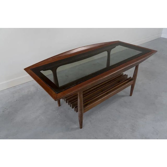 Mid-Century Modern Coffee Table with Two Tiers, 1960s For Sale - Image 3 of 7
