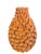 2000 - 2009 Vintage Mid-Century Italian Ceramic Floral Blossom Vase – Vibrant Orange Glaze For Sale - Image 5 of 12
