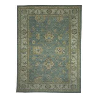 Turkish Oushak Rug 10'2" x 13'10" #18601 For Sale