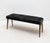 2020s Upholstered Hide Bench in Black Shagreen With Bronze Patina Brass by R&y Augousti For Sale - Image 5 of 11