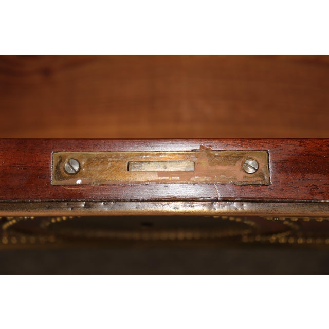 Pair of Brass Mounted Flame Mahogany Russian Baltic Directoire Style Commodes For Sale - Image 9 of 14