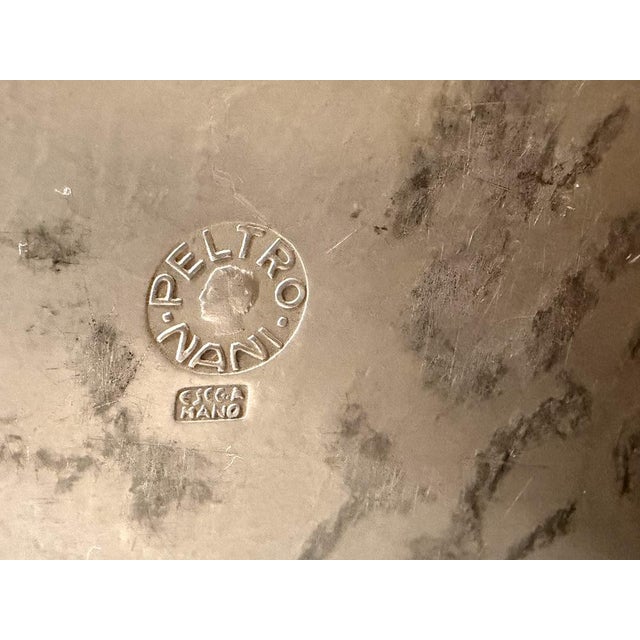 Vintage Handmade Rectangular Pewter Box by Attilio Nani, Italy, 1960s For Sale - Image 12 of 13