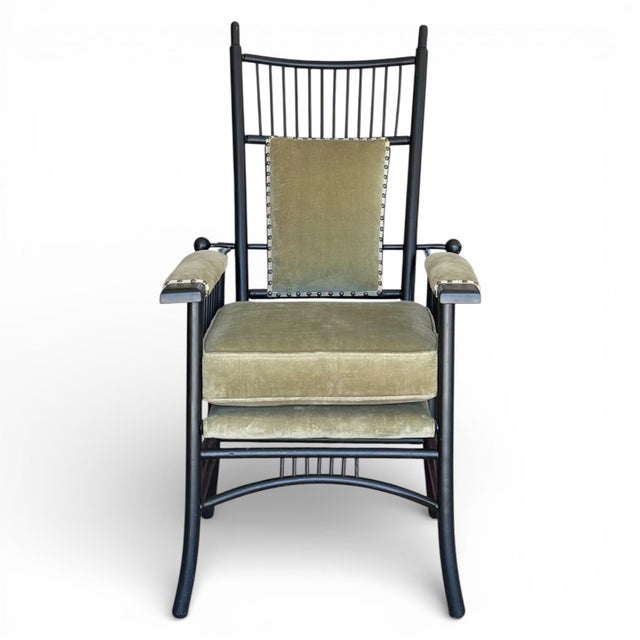 Late 19th Century Late 19th Century English Arts and Crafts Reclining “Morris” Chair in the Manner of Liberty and Co. For Sale - Image 5 of 17