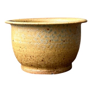 Vintage Original Studio Pottery Speckled Bowl For Sale