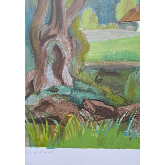 Maurice Mourlot, The Pond, Lithograph For Sale - Image 4 of 7