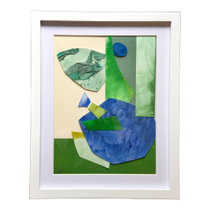 "Mr. Sunshine" Original Framed Collage on Paper by Zac Woodiel