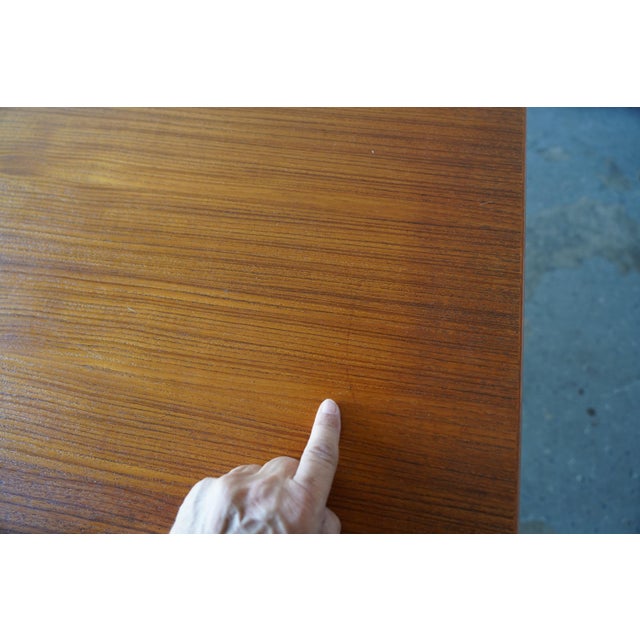 Danish Modern Teak Double-Pedestal Desk in the Style of Arne Vodder For Sale - Image 15 of 17