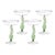 Climbing Cacti Cactus Tequila Cocktail Glasses, Set of 4- Cactus Green For Sale - Image 4 of 4