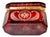 A refined mid-19th-century Bohemian ruby cut-to-clear crystal casket, crafted in the renowned glassmaking region of...