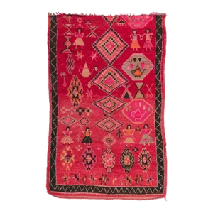 Late 20th Century Vintage Berber Moroccan Rug, 06'07 X 10'07
