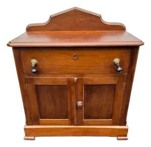 Antique Victorian Walnut Washstand or Commode