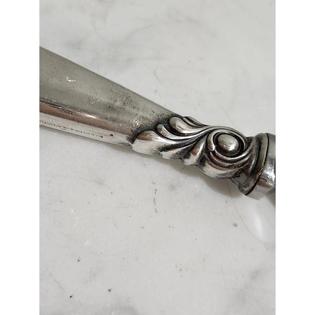 Metal Vintage Romance of the Sea Sterling Silver Letter Opener For Sale - Image 7 of 12