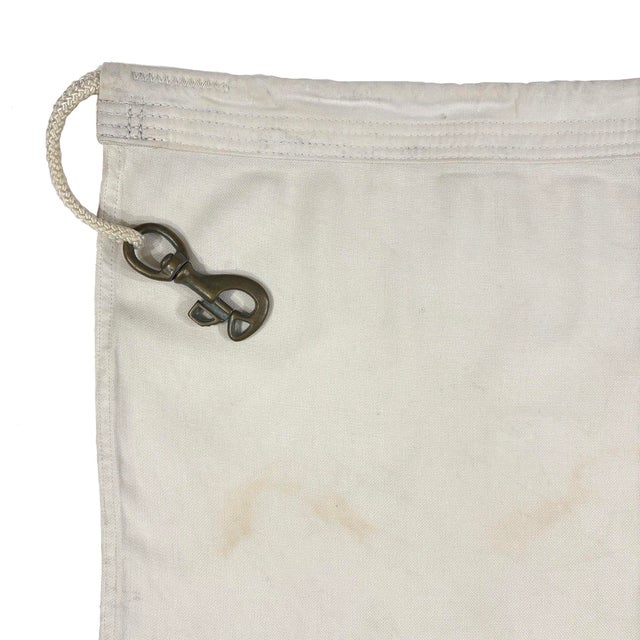 This large vintage signal flag is made from a soft synthetic cloth in bright colors, with a similar look and feel of...