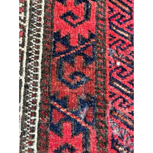 Textile Turkmen Baluch Rug, 1930s For Sale - Image 7 of 18