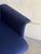 Metal Blue Upholstered Swivel Office Chair With Metal Base Mid-Century Modern 1970s For Sale - Image 7 of 11