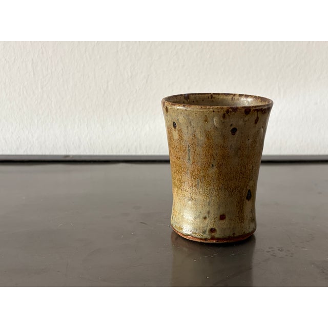 Aesthetic Cup in Pyrite Stoneware by Gustave Tiffoche, France, 1970s For Sale - Image 9 of 13