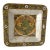 Ceramic 1990s Italian Hand-Painted Square Ceramic Wall Plate Artistry For Sale - Image 7 of 9