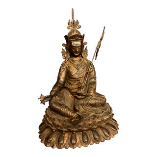 Bronze Buddha Statue, Circa 1920s For Sale