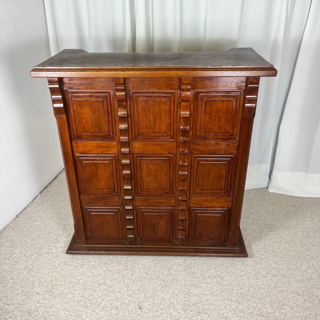 1960s Vintage Bar in Oak, 1960s For Sale - Image 5 of 18