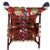 Red Mid 20th Century West African Beaded Armchair: A Yoruba Royal Seat For Sale - Image 8 of 15