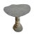 Contemporary Vintage Stacked River Rock Organic Modern Bistro Table For Sale - Image 3 of 5