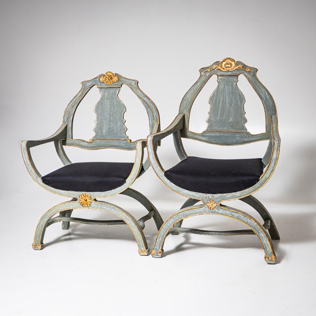 18th Century Armchairs, Saxony, Set of 2 For Sale - Image 4 of 9