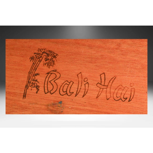 Hollywood Regency Vintage Henry Link Faux Bamboo Desk Hutch For Sale - Image 10 of 13