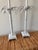 Palm Tree Tole White Lamps - Pair For Sale - Image 9 of 9