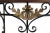 Gilded Iron & Walnut Console With Mirror For Sale - Image 4 of 4