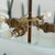 French Bronze + Frosted Glass Flush Mount by Sabino for Dominique, 1950s For Sale - Image 9 of 10