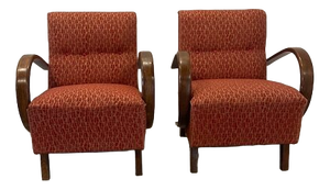 Art Deco Model C Mad-Man Relex Chairs from Halabala, 1930s, Set of 2