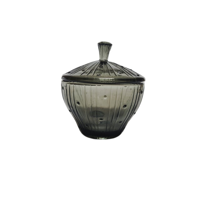 Polish Art Deco Sugar Bowl from Ząbkowice Glassworks, 1950s For Sale - Image 6 of 10