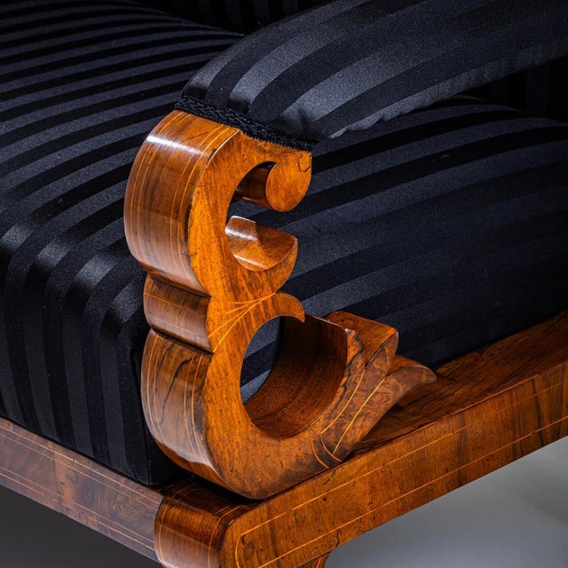 Wood Biedermeier Settee, Germany, 1830 For Sale - Image 7 of 10
