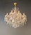 1920s Art Nouveau Maria Theresa Crystal Chandelier Lustre Brass Glass Antique For Sale - Image 4 of 11