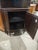 Mid 20th Century Mid 20th Century Federal Style Mahogany Corner Cabinet With Swan-Neck Gallery Back For Sale - Image 5 of 8