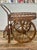 French Riviera Rattan Bar Cart Audoux & Minet 1950s For Sale - Image 9 of 11