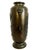 Japanese Meiji Era Patinated Bronze Vase With Peonies and a Child For Sale In San Francisco - Image 6 of 15