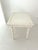 Mid-Century White Faux Bamboo Wood Side Table For Sale In West Palm - Image 6 of 6