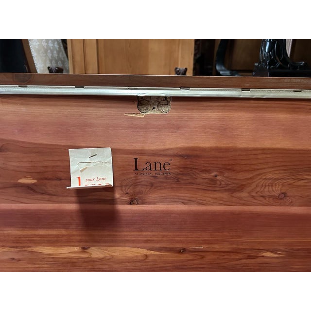 Vintage Lane MCM Walnut Cedar Chest on Legs For Sale - Image 15 of 15