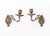 Pair of French Empire Style Brass Swing-Arm Wall Sconces. Fully extended: 5.75" H x 9" W x 3" D. Provenance: From an East...