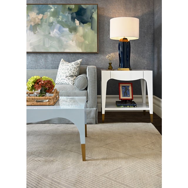 New special order item. Not vintage. Elevate your bedroom or living room with the Ronny side table, a sophisticated accent...