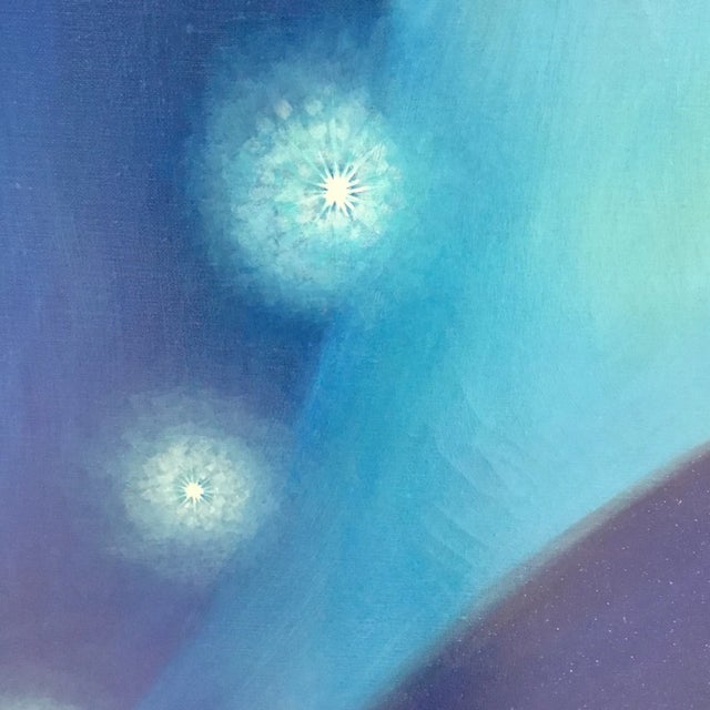 1987 Howard John Besnia Large Abstract Acrylic on Canvas Painting For Sale In Providence - Image 6 of 11