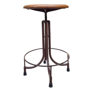 Italian Industrial Stool, 1930s For Sale