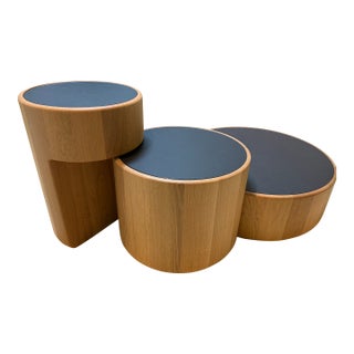 Dany Effet “Levels” Sculptural Tables – Modern Tiered Side / Coffee Tables For Sale
